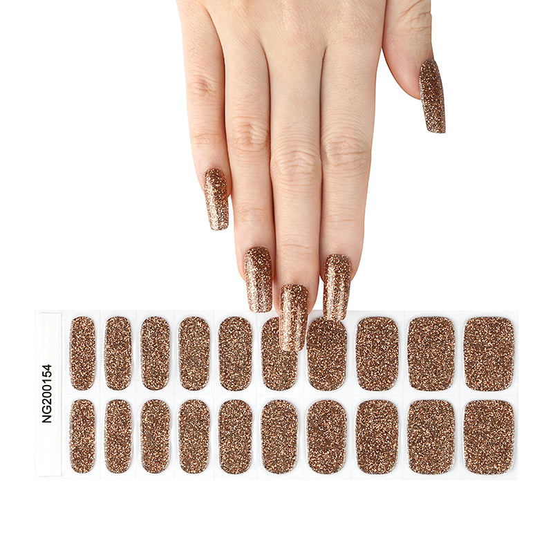 Bronze Bliss Semi Cured Gel Nail Strips