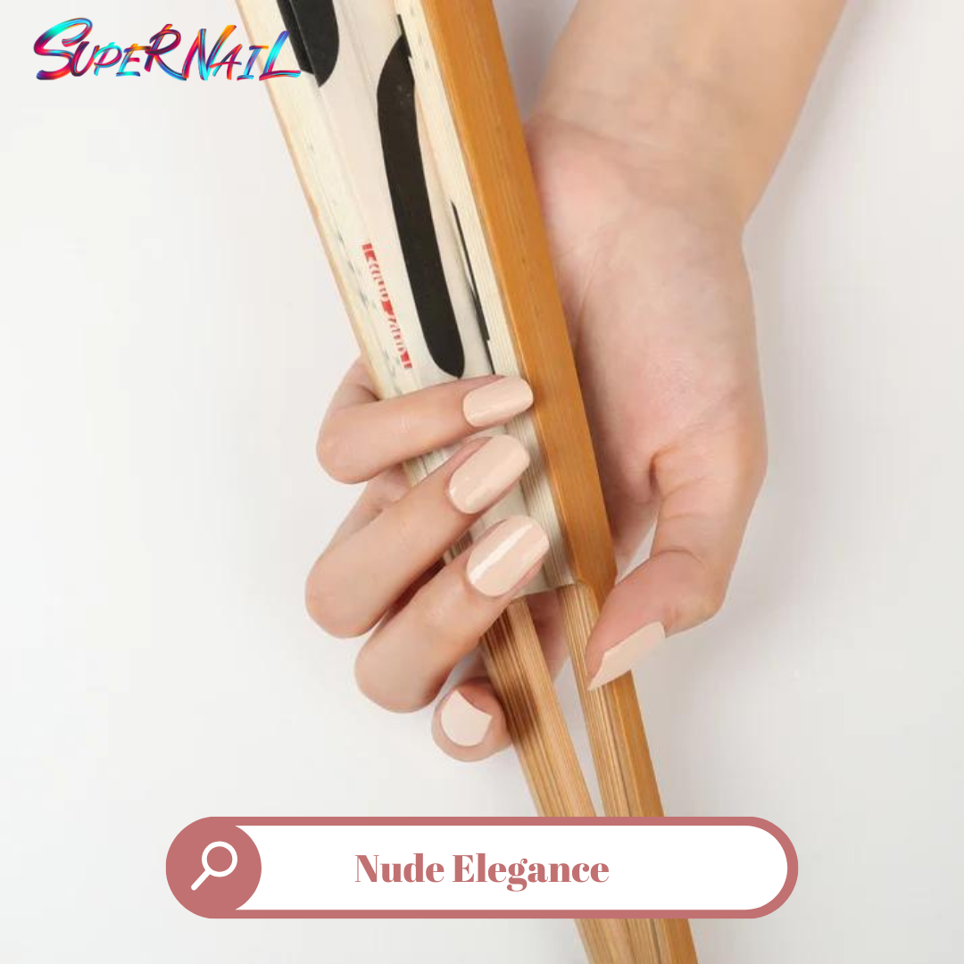 Nude Elegance Semi Cured Gel Nail Strips