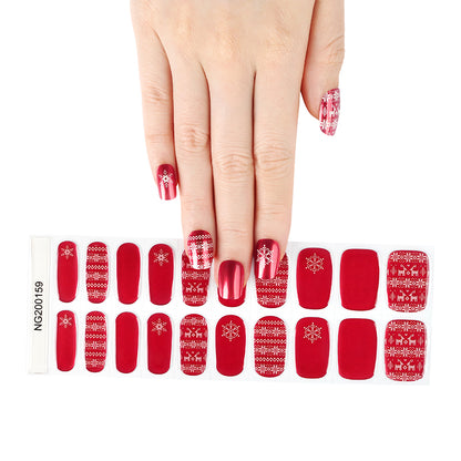 Holiday Cheer Semi Cured Gel Nail Strips