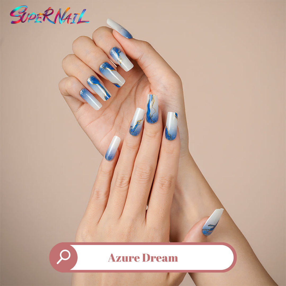 Azure Dream Semi Cured Gel Nail Strips