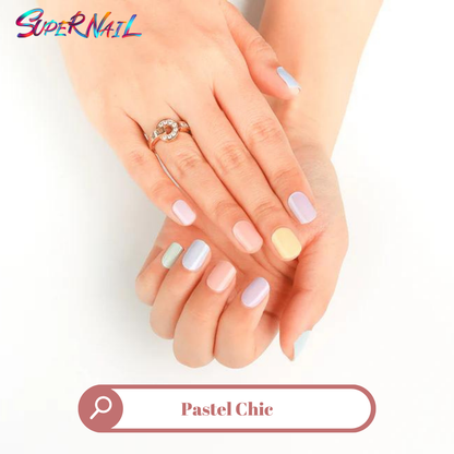 Pastel Chic Semi Cured Gel Nail Strips