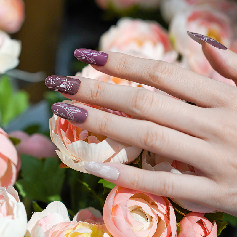 Rustic Blooms Semi Cured Gel Nail Strips