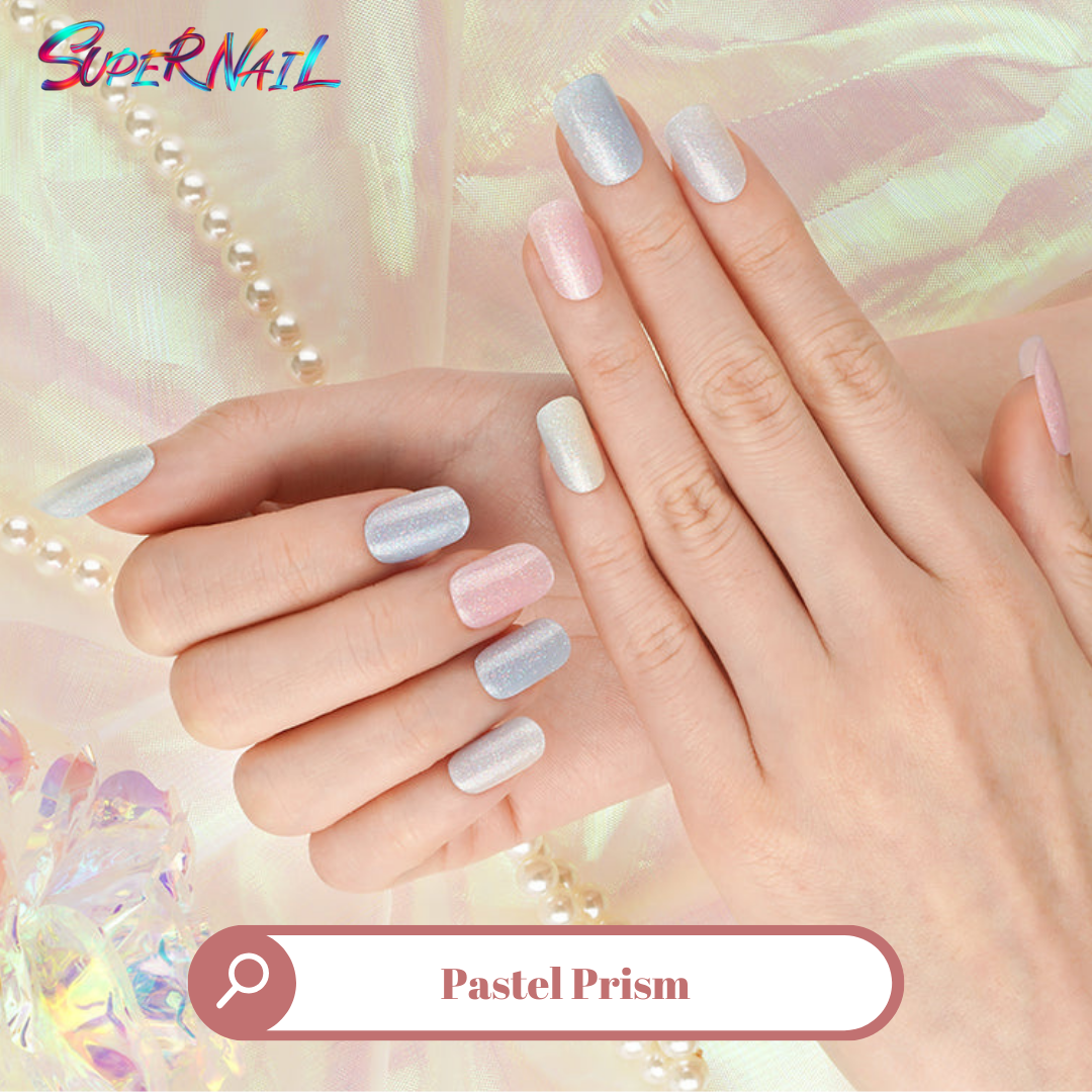 Pastel Prism Semi Cured Gel Nail Strips