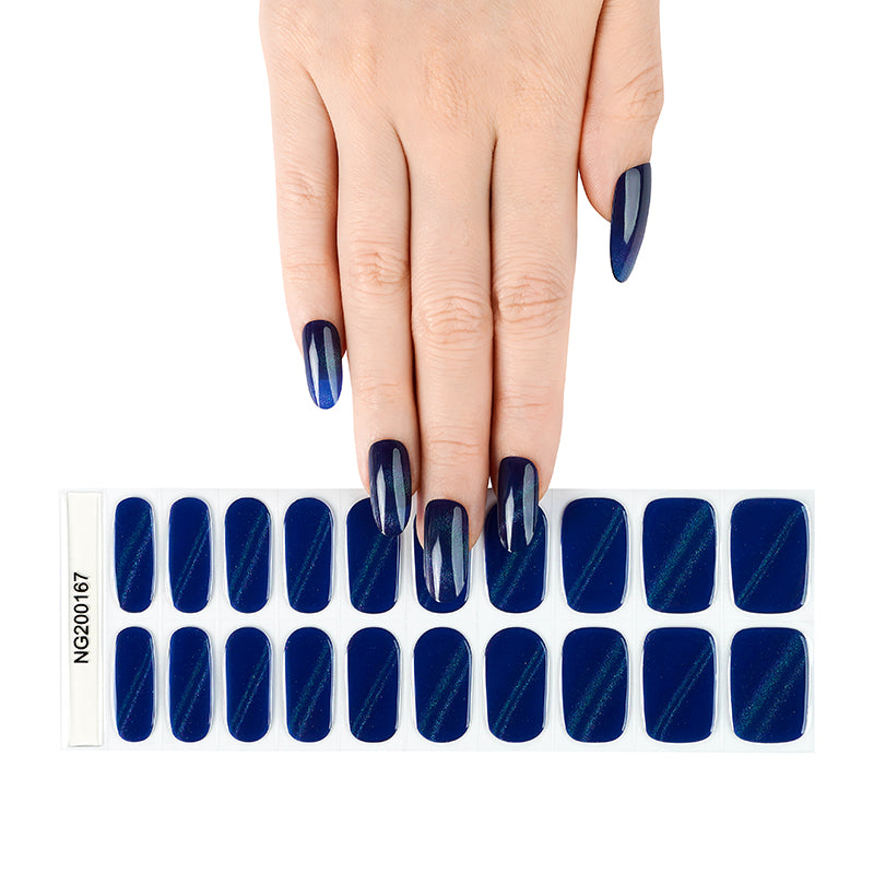 Sapphire Dreams Semi Cured Gel Nail Strips