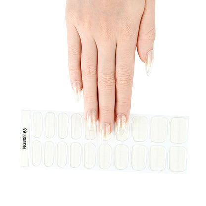 Ivory Glow Semi Cured Gel Nail Strips