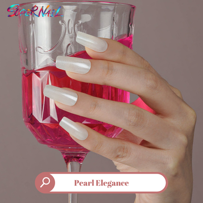 Pearl Elegance Semi Cured Gel Nail Strips