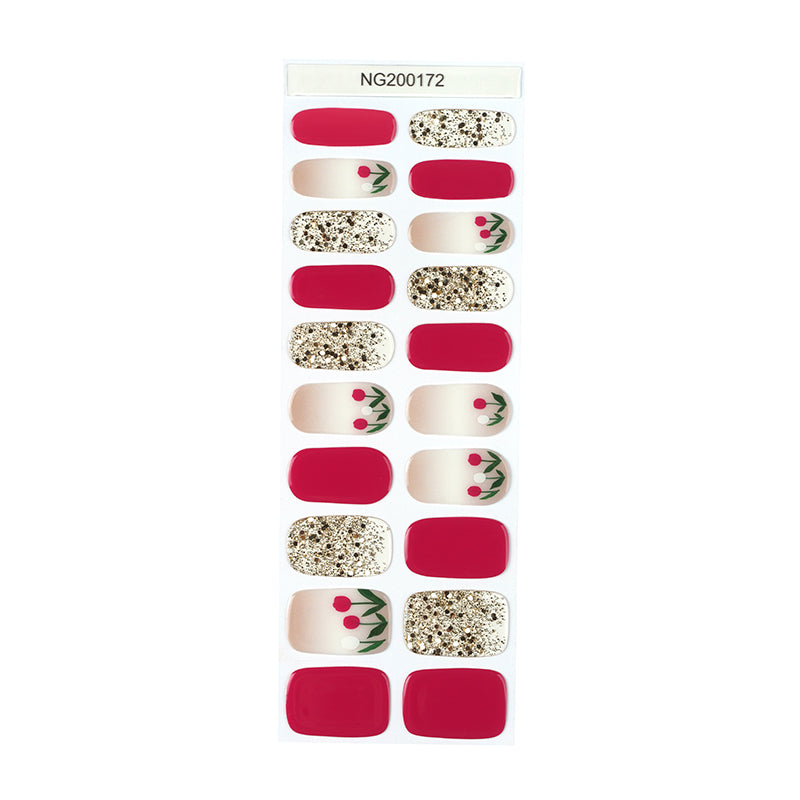 Tulip Delight Semi Cured Gel Nail Strips