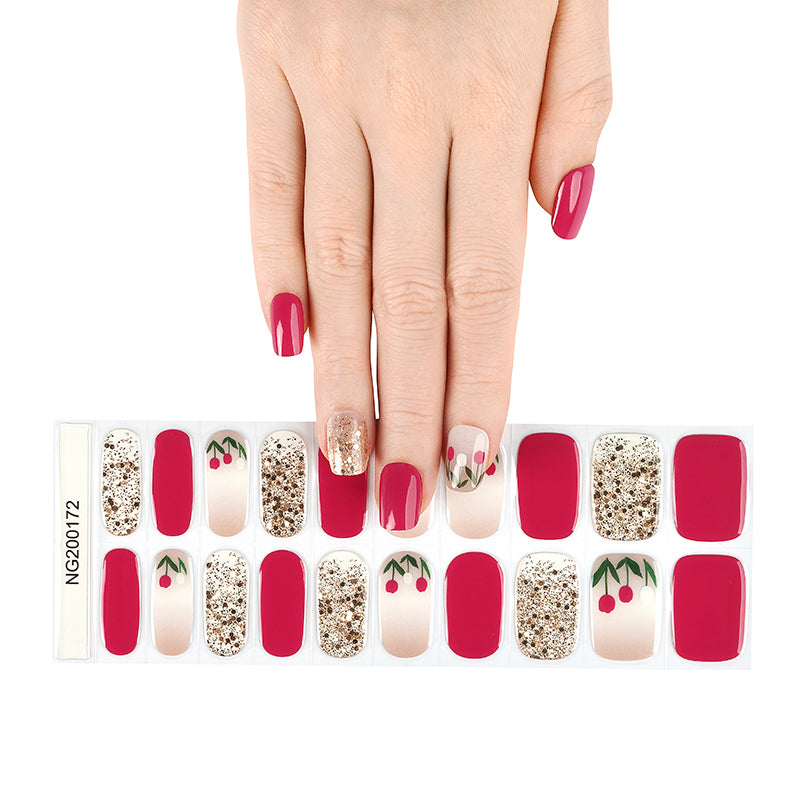 Tulip Delight Semi Cured Gel Nail Strips