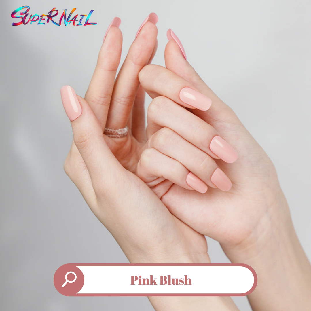 Pink Blush Semi Cured Gel Nail Strips