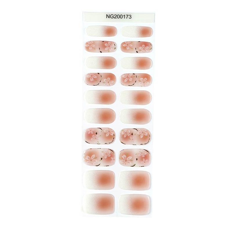 Peach Blossom Semi Cured Gel Nail Strips