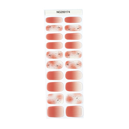 Rosy Glow Semi Cured Gel Nail Strips