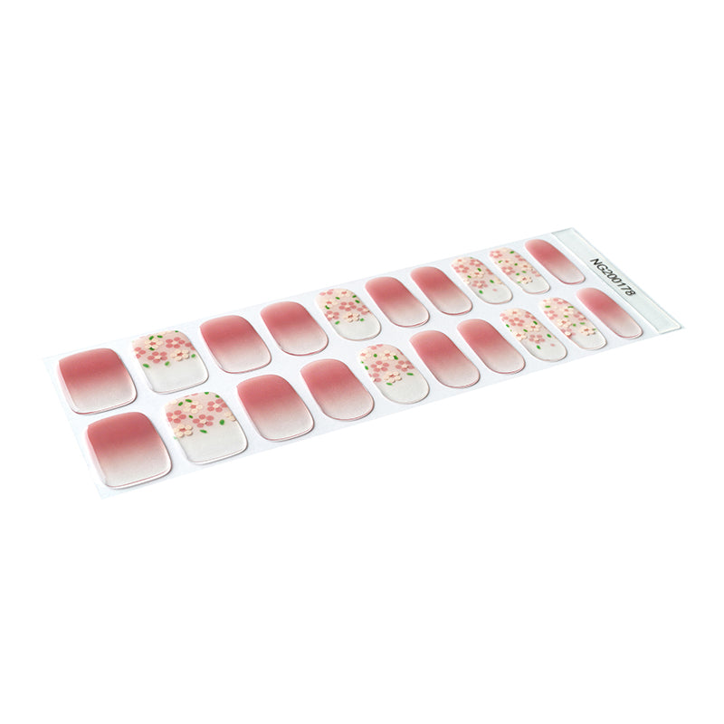 Blush Petals Semi Cured Gel Nail Strips