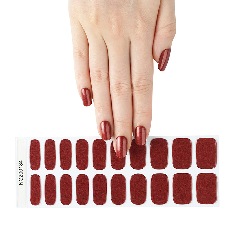 Cinnamon Spice Semi Cured Gel Nail Strips