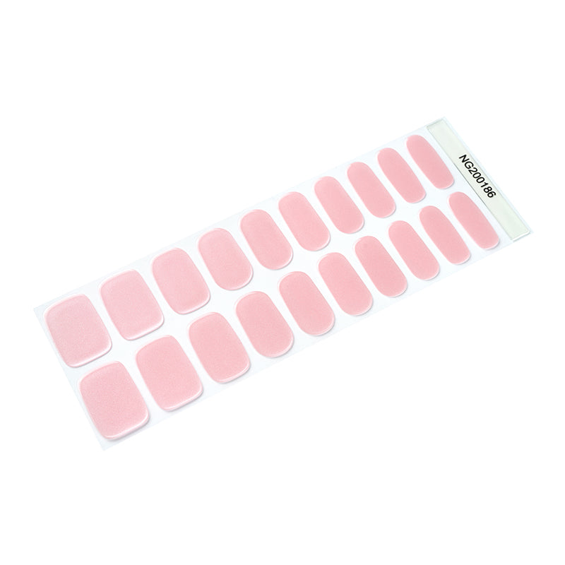 Blush Satin Semi Cured Gel Nail Strips