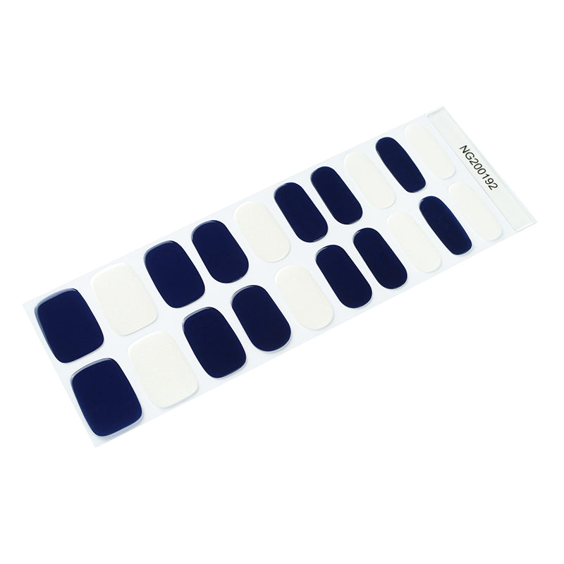 Midnight Elegance Semi Cured Gel Nail Strips