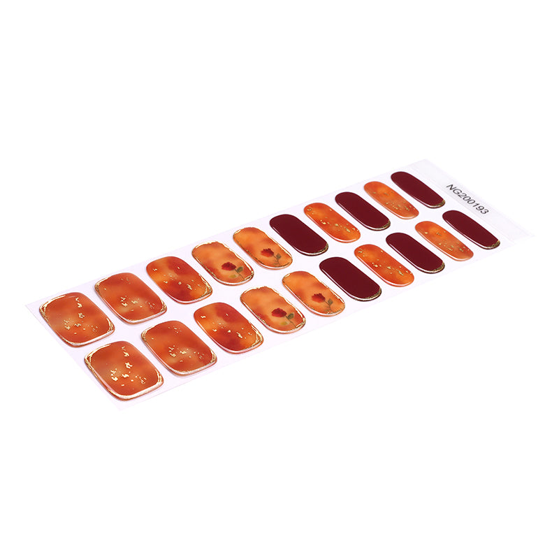 Sunset Spice Semi Cured Gel Nail Strips