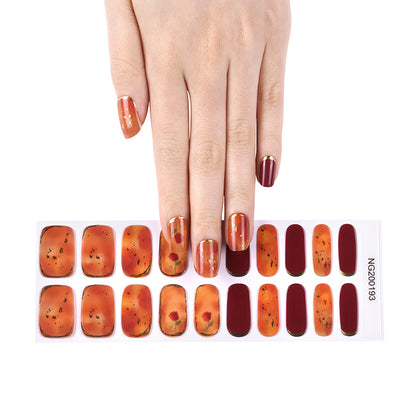 Sunset Spice Semi Cured Gel Nail Strips