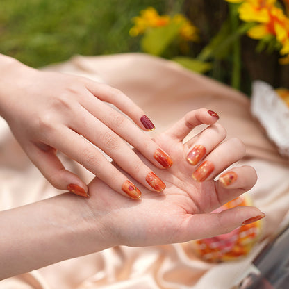 Sunset Spice Semi Cured Gel Nail Strips