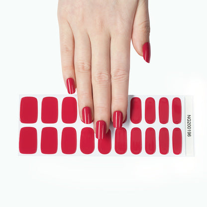 Ruby Semi Cured Gel Nail Strips