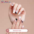 Abstract Noir Semi Cured Gel Nail Strips