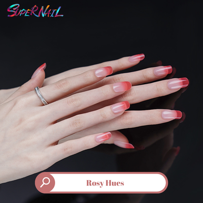 Rosy Hues Semi Cured Gel Nail Strips