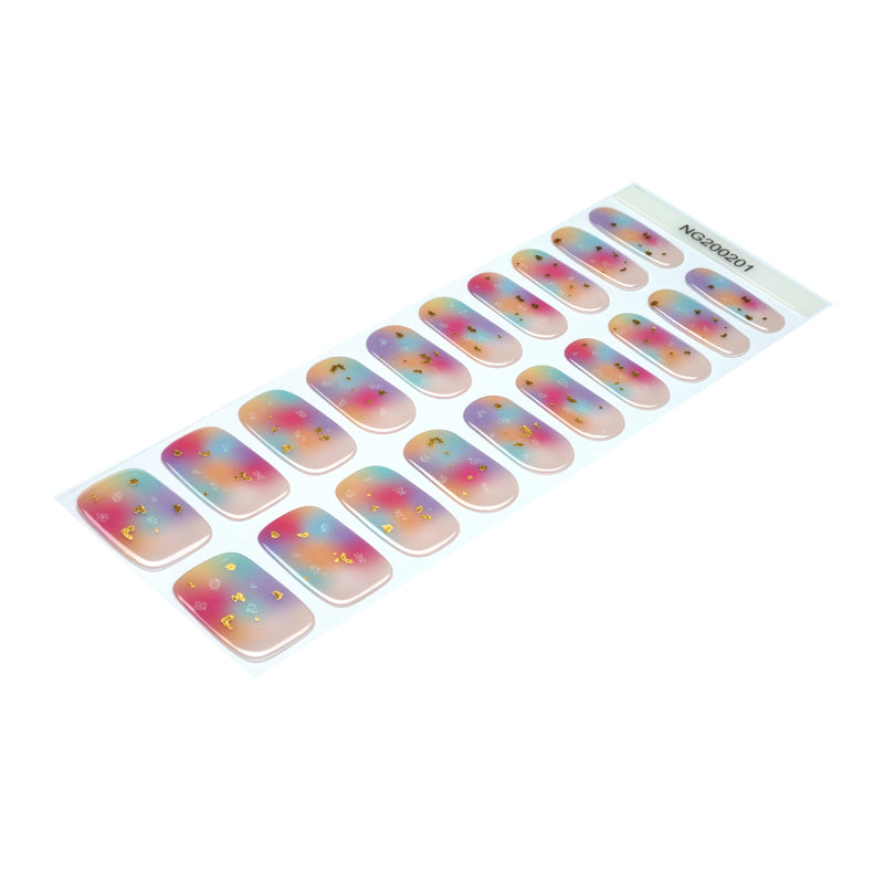 Aurora Fantasy Semi Cured Gel Nail Strips