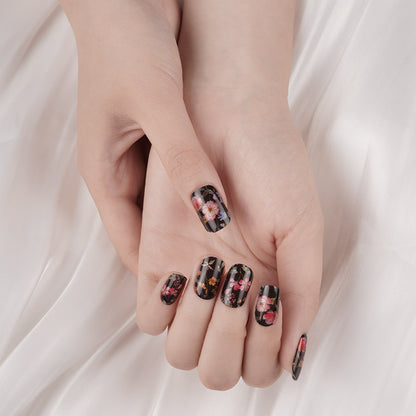 Nocturnal Garden Semi Cured Gel Nail Strips