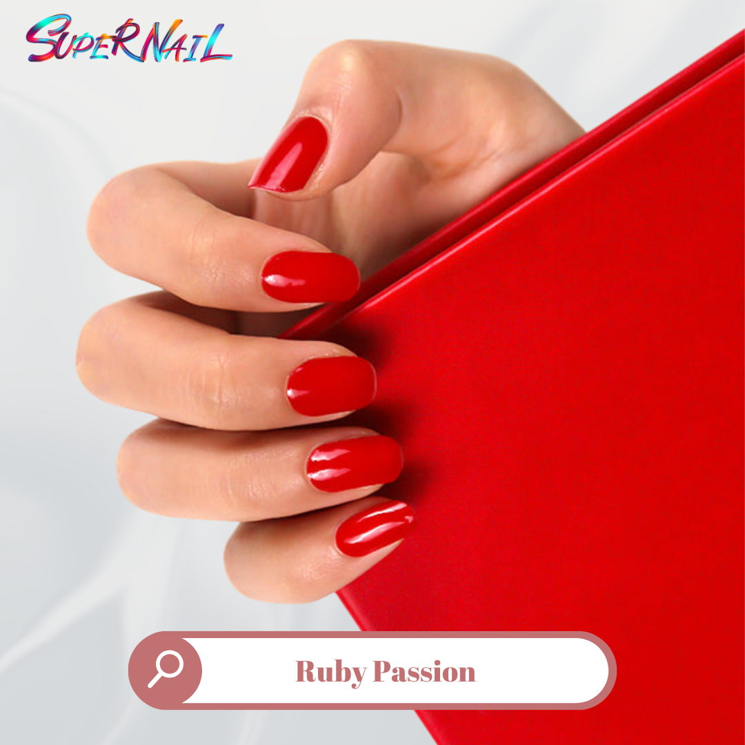 Ruby Passion Semi Cured Gel Nail Strips