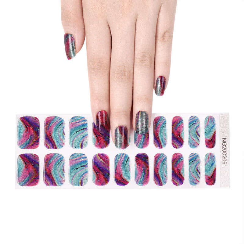 Vivid Wave Semi Cured Gel Nail Strips