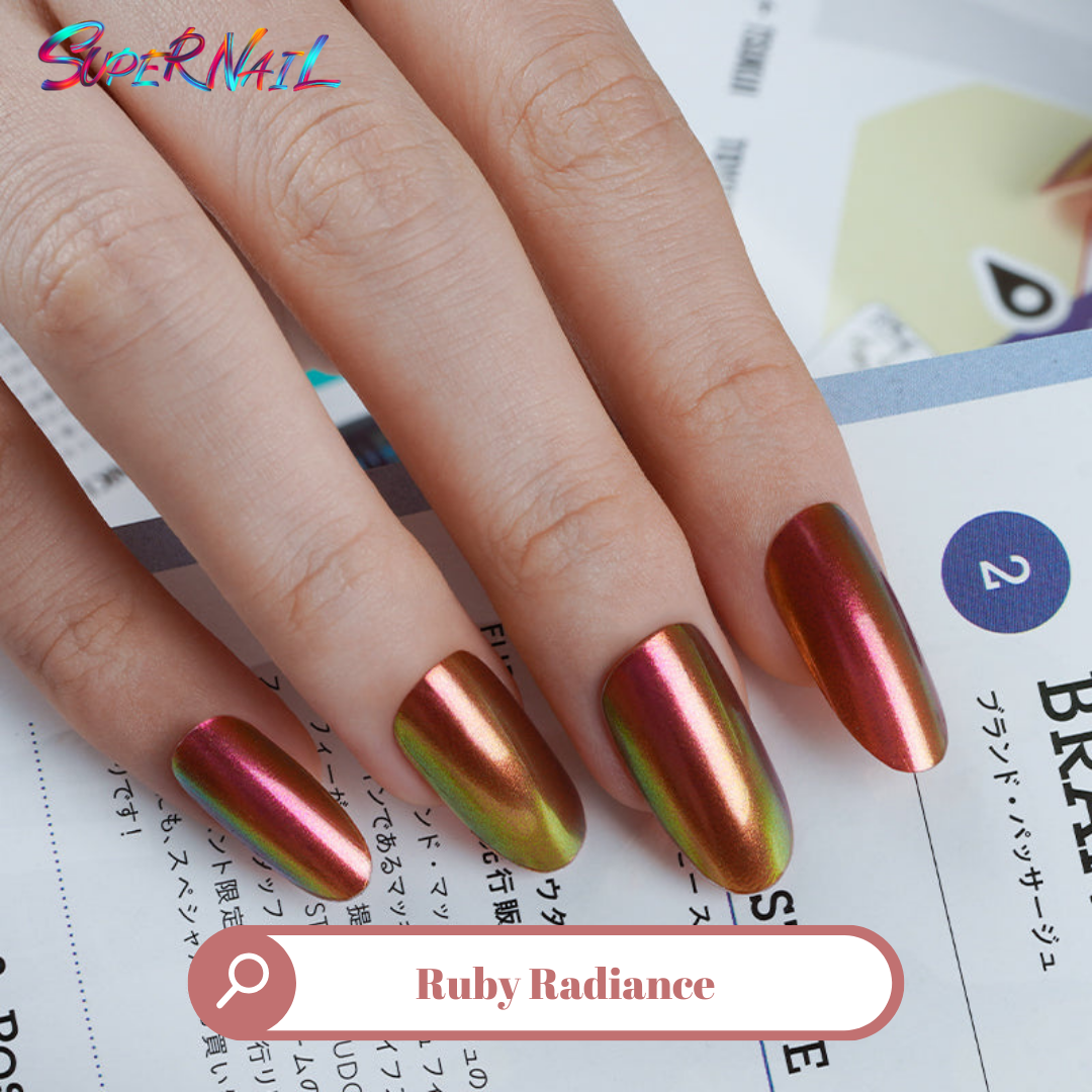 Ruby Radiance Semi Cured Gel Nail Strips