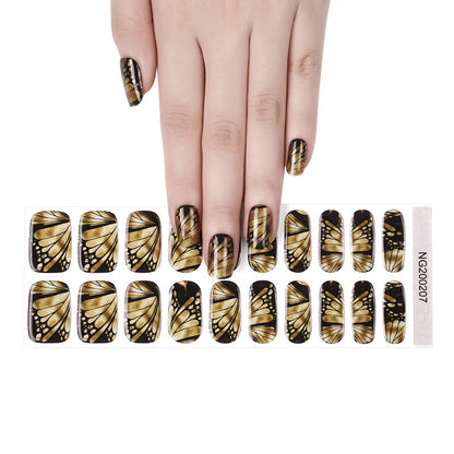 Golden Wings Semi Cured Gel Nail Strips