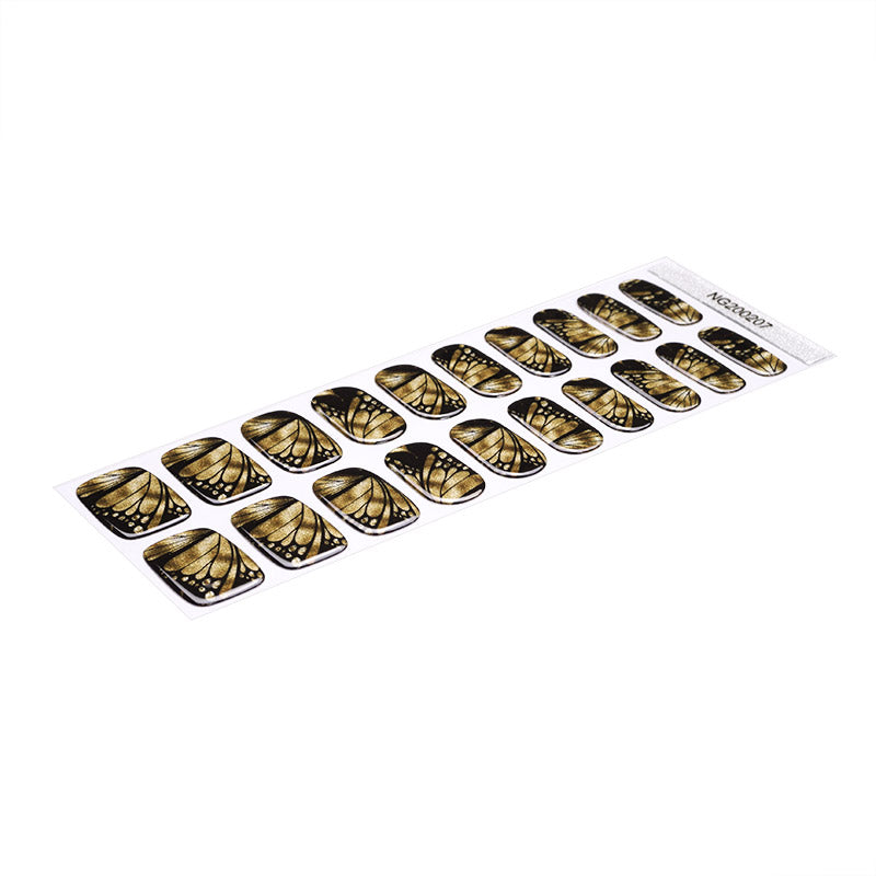 Golden Wings Semi Cured Gel Nail Strips