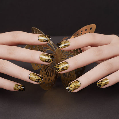 Golden Wings Semi Cured Gel Nail Strips