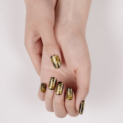 Golden Wings Semi Cured Gel Nail Strips