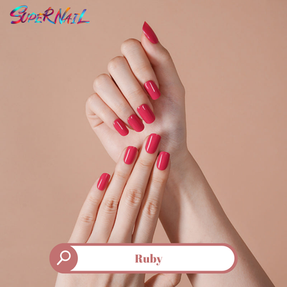 Ruby Semi Cured Gel Nail Strips