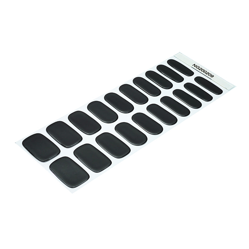 Black Matte Semi Cured Gel Nail Strips