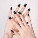 Black Matte Semi Cured Gel Nail Strips