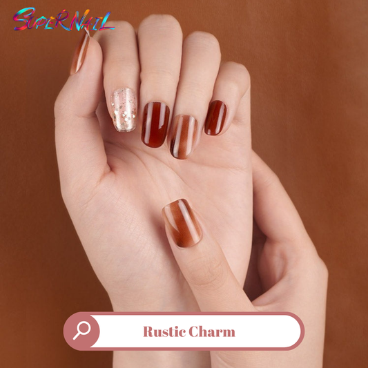 Rustic Charm Semi Cured Gel Nail Strips