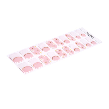 Delicate Daisy Semi Cured Gel Nail Strips