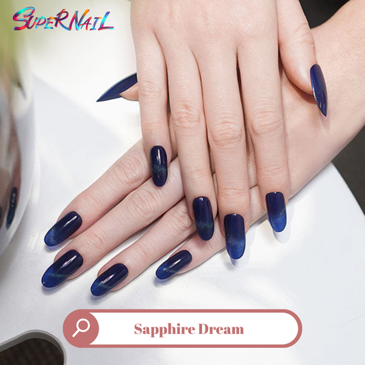 Sapphire Dreams Semi Cured Gel Nail Strips