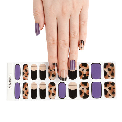 Bold Panther Semi Cured Gel Nail Strips