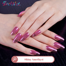 Shiny Amethyst Semi Cured Gel Nail Strips