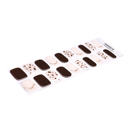 Mocha Delight Semi Cured Gel Nail Strips