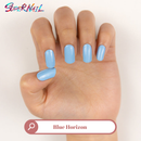 Blue Horizon Semi Cured Gel Nail Strips