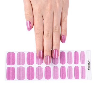 Rosy Delight Semi Cured Gel Nail Strips