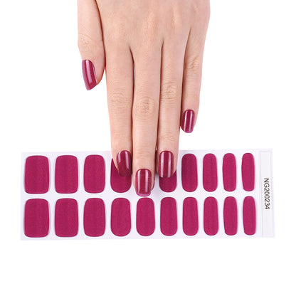 Berry Crush Semi Cured Gel Nail Strips