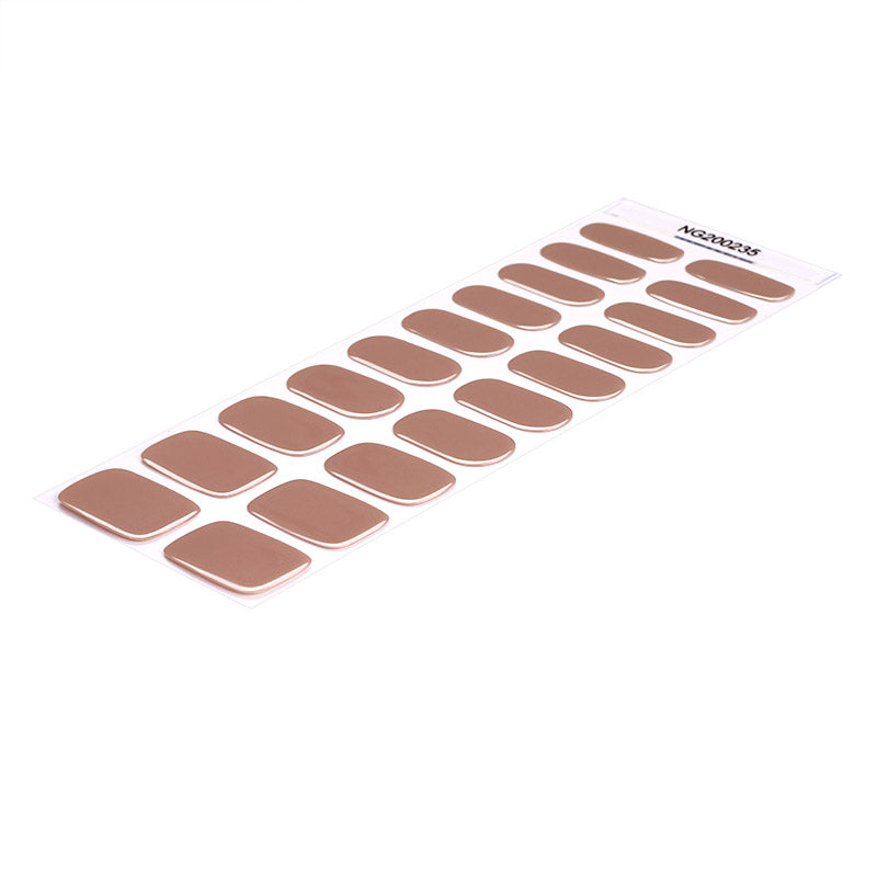 Brown Mirage Semi Cured Gel Nail Strips