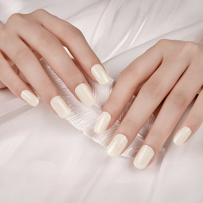 Ivory Charm Semi Cured Gel Nail Strips