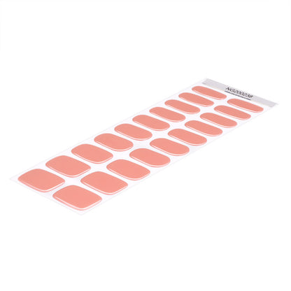 Coral Glow Semi Cured Gel Nail Strips