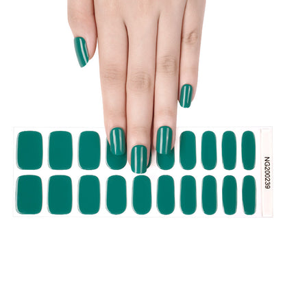 Emerald Dreams Semi Cured Gel Nail Strips